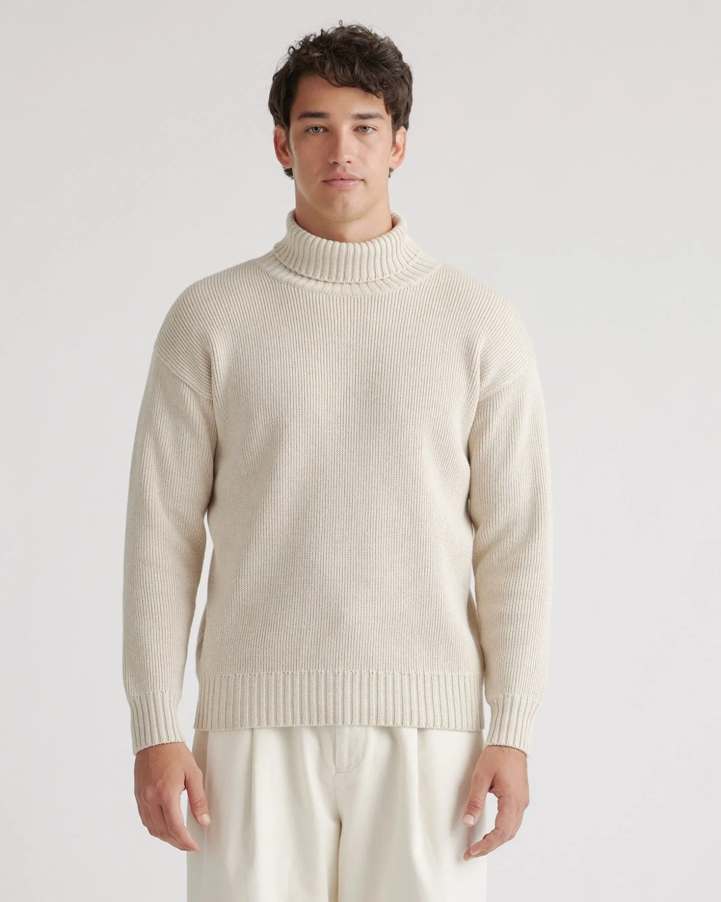 100% Organic Cotton Turtleneck Sweater