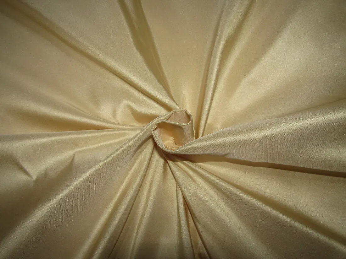 100% PURE SILK TAFFETA fabric 35 momme CREAMY GOLD colour 54&quot; wide TAF305[2]