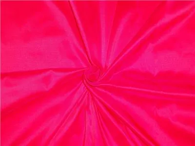 100% Pure Silk Taffeta Fabric Hot Pink x Fuchsia Pink Color 54" wide Taf#275[1]