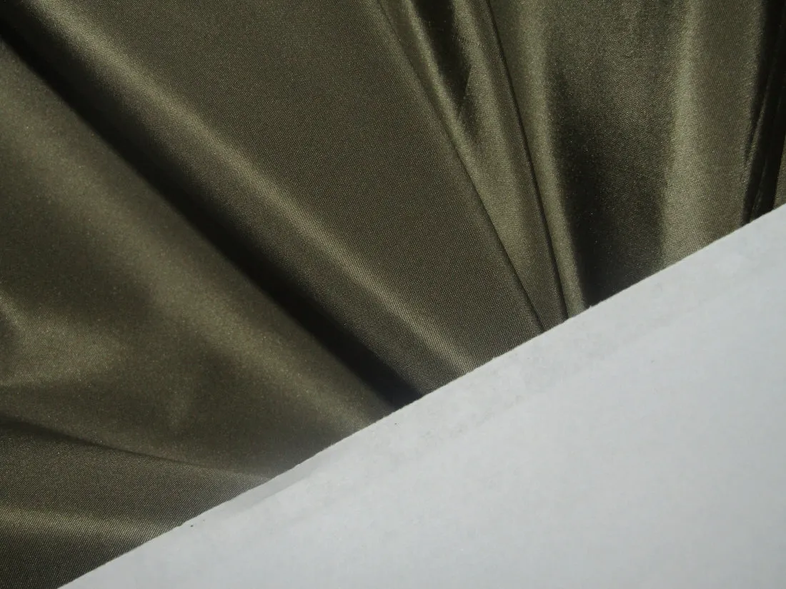 100% PURE SILK TAFFETA FABRIC OLIVE color 54" wide TAF187[8]