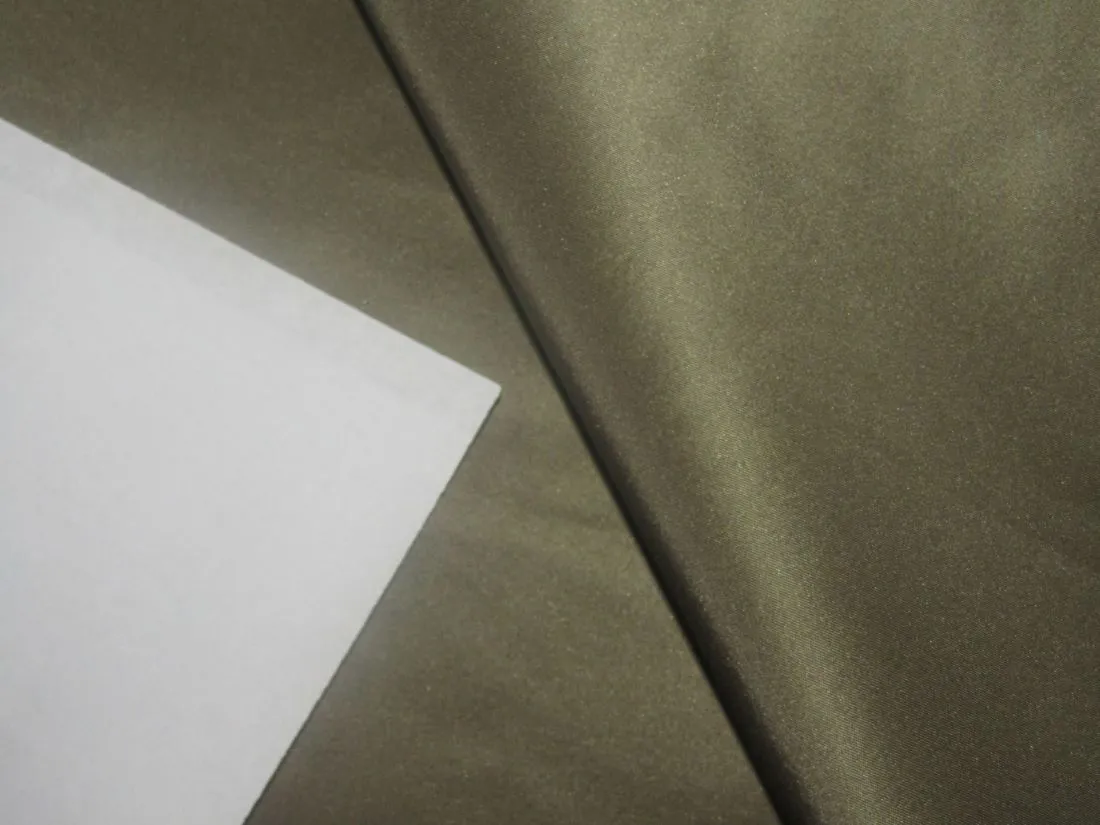 100% PURE SILK TAFFETA FABRIC OLIVE color 54" wide TAF187[8]