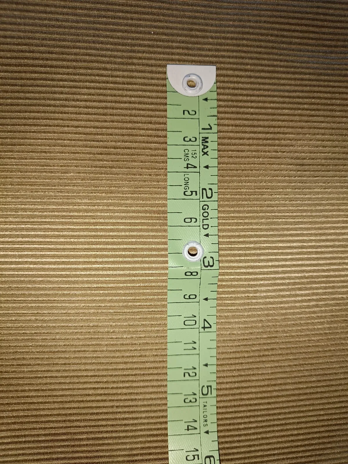 100% SILK TAFFETA FABRIC PIN STRIPE - gold color 60"wide  TAF#S135[2]