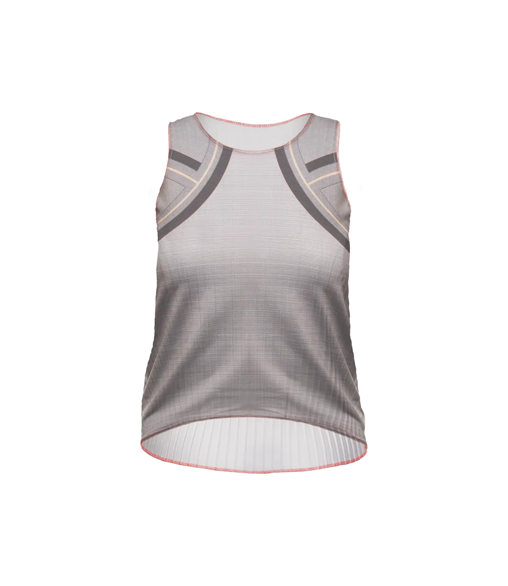 196048-025 | SCULPT PLEATED TANK | ASPHALT