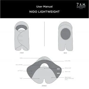 7 A.M. Enfant Grey Plush Nido