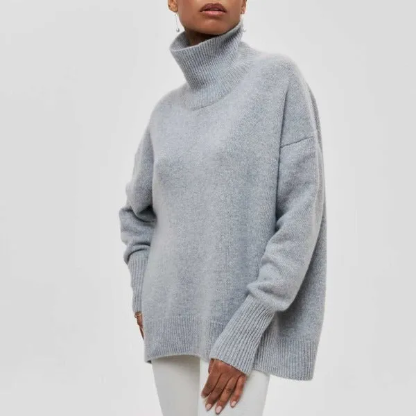 ﻿Agata - Knitted Turtleneck Sweater