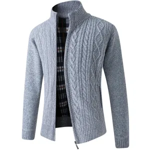 Aidase 2024 New Men's Sweaters Autumn Winter Warm Zipper Cardigan Sweaters Man Casual Knitwear Sweatercoat male clothe