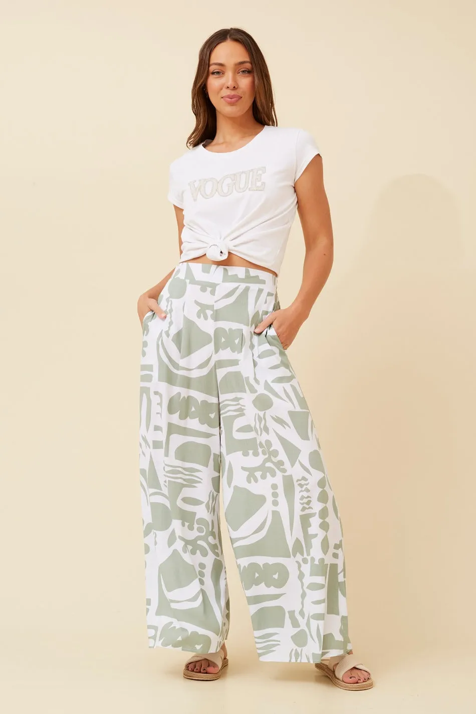 AKARIA WIDE LEG PANTS