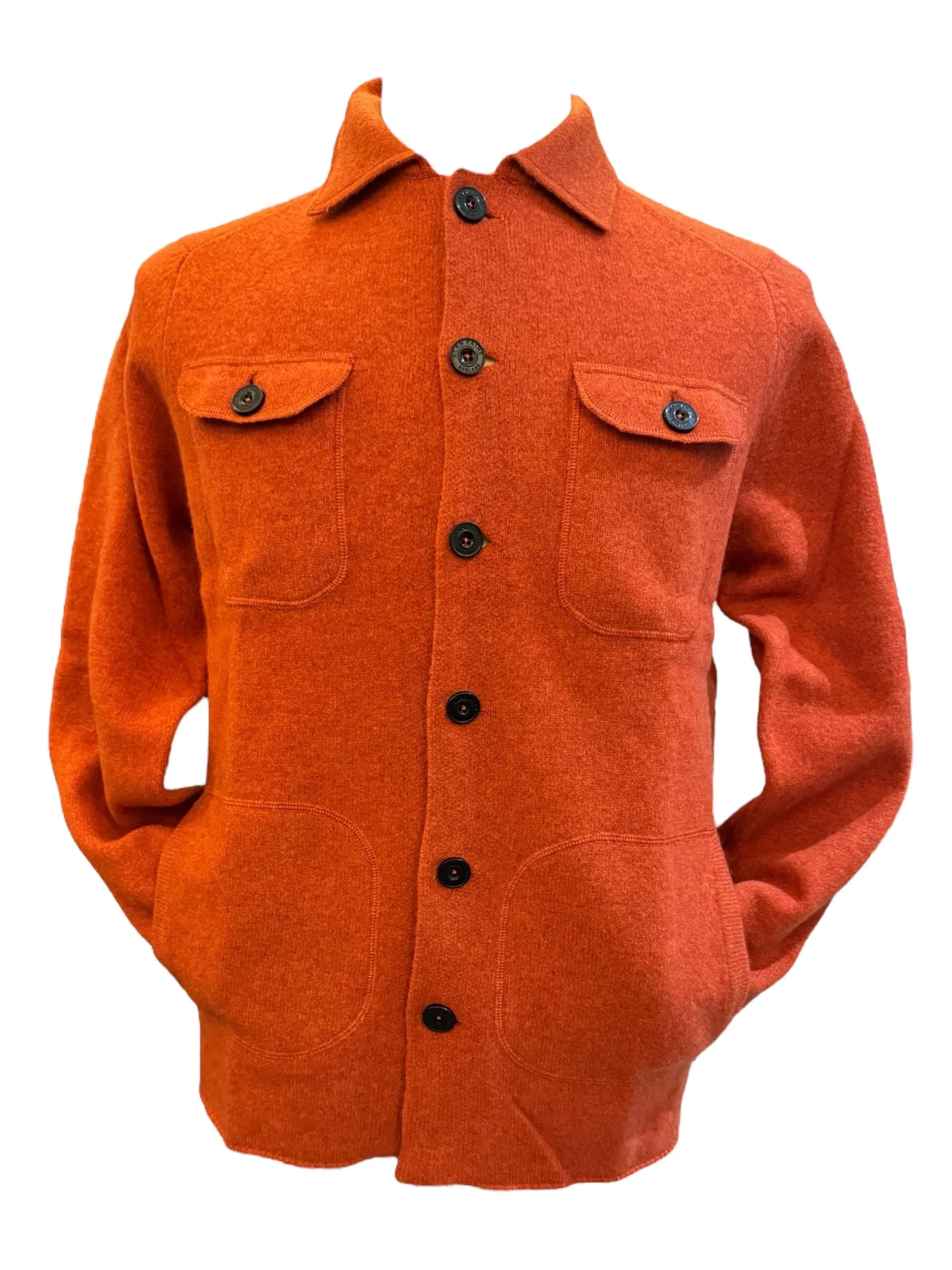 Alan Paine Ferndale Knit Shirt Ember