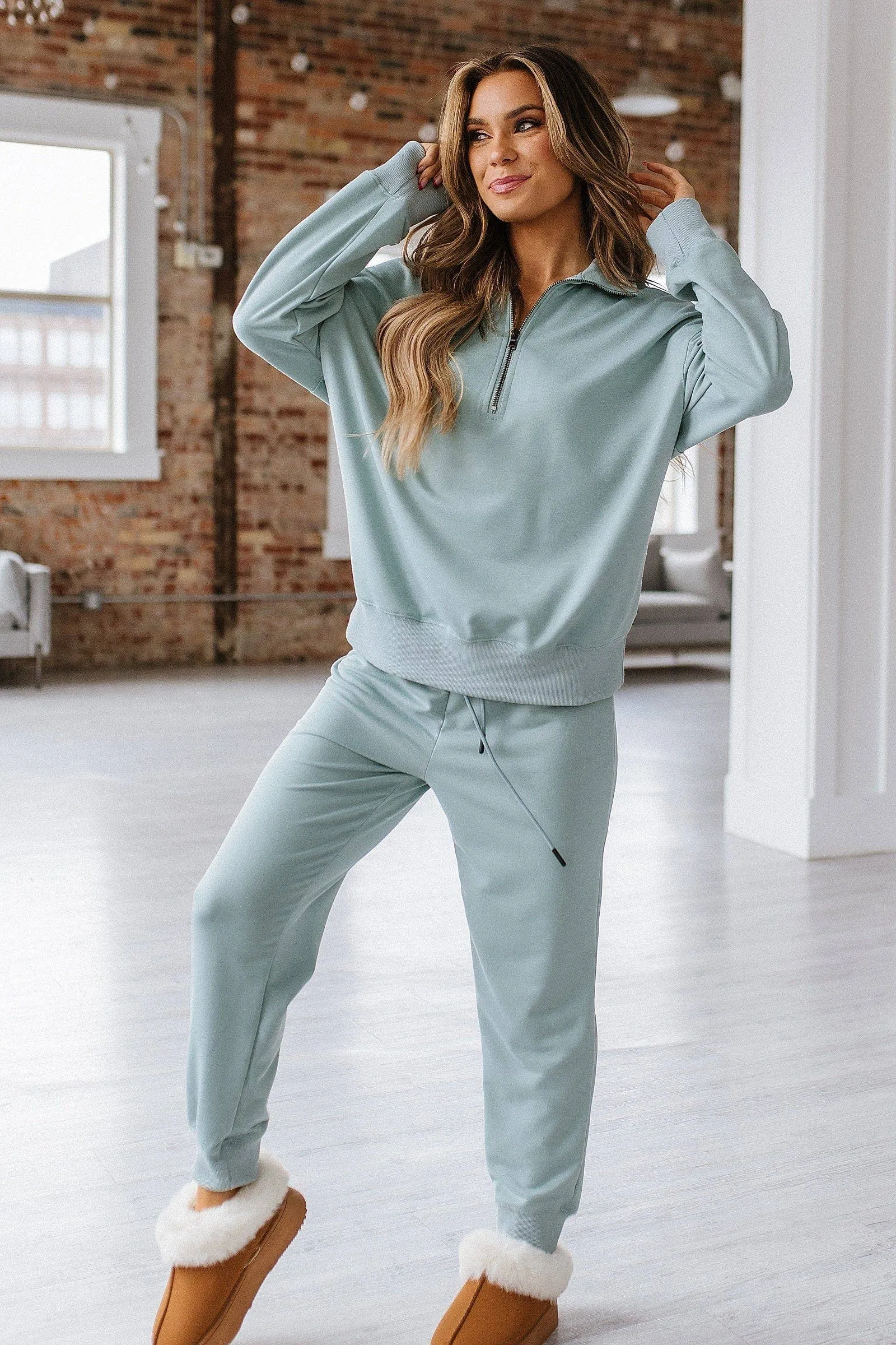 Alison Half Zip Loungewear Set