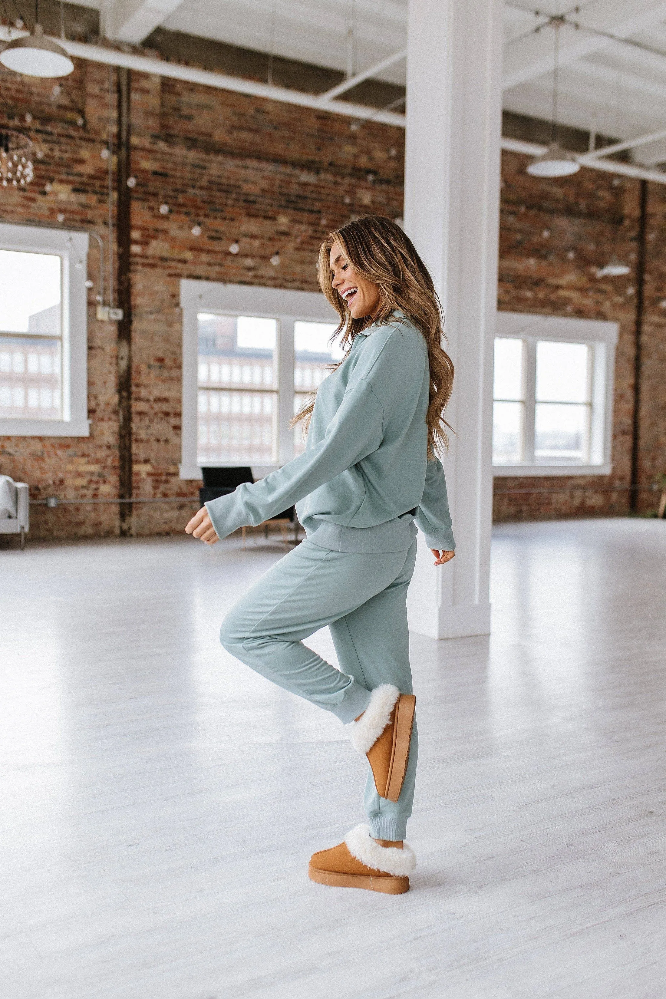 Alison Half Zip Loungewear Set