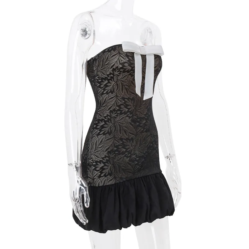 Amozae-Christmas Outfits New Year's Eve Dress Night Out Club Dresses cute winter outfits Emery Strapless Mini Dress