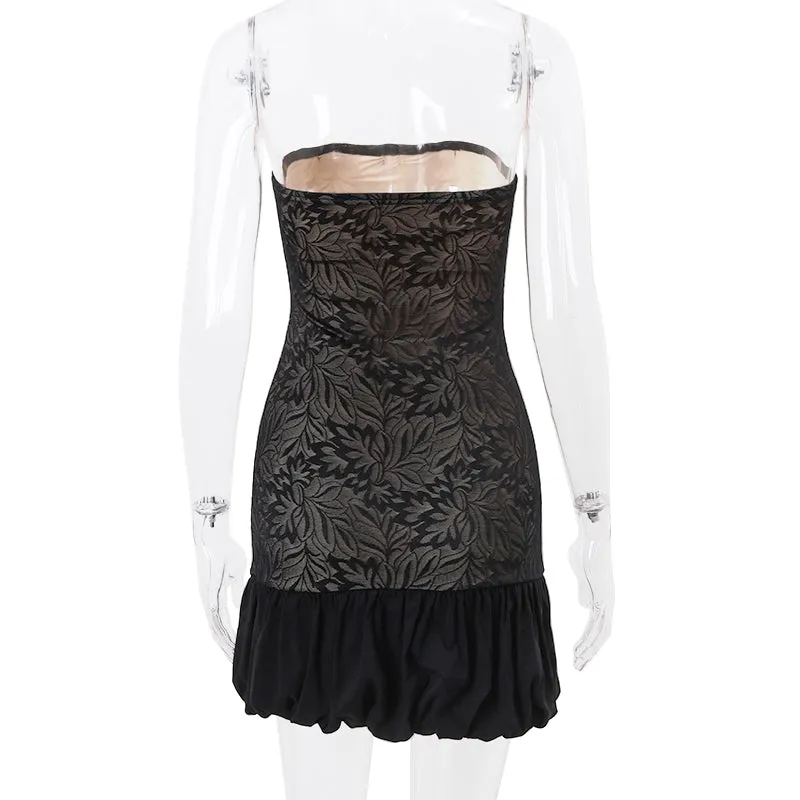 Amozae-Christmas Outfits New Year's Eve Dress Night Out Club Dresses cute winter outfits Emery Strapless Mini Dress