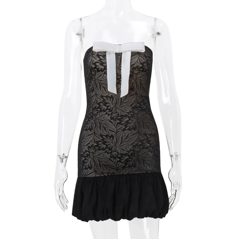 Amozae-Christmas Outfits New Year's Eve Dress Night Out Club Dresses cute winter outfits Emery Strapless Mini Dress