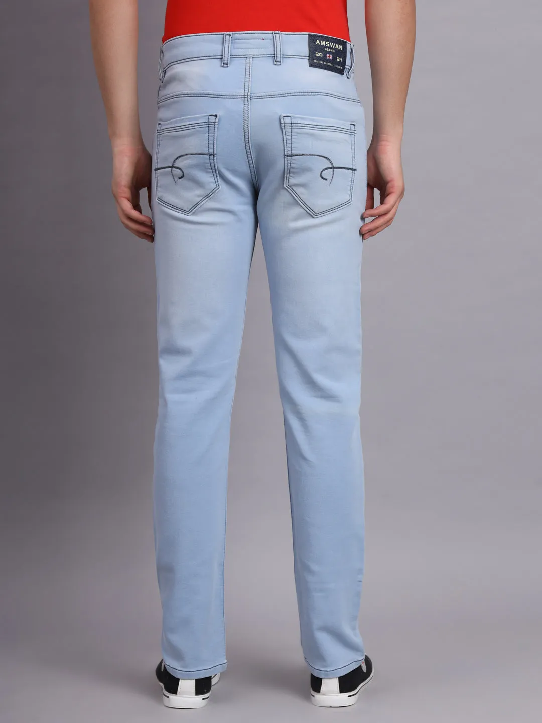 Amswan Premium Light Carbon Blue Men'S Jeans