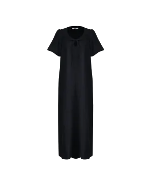 ANGEL LINEN MAXI DRESS BLACK