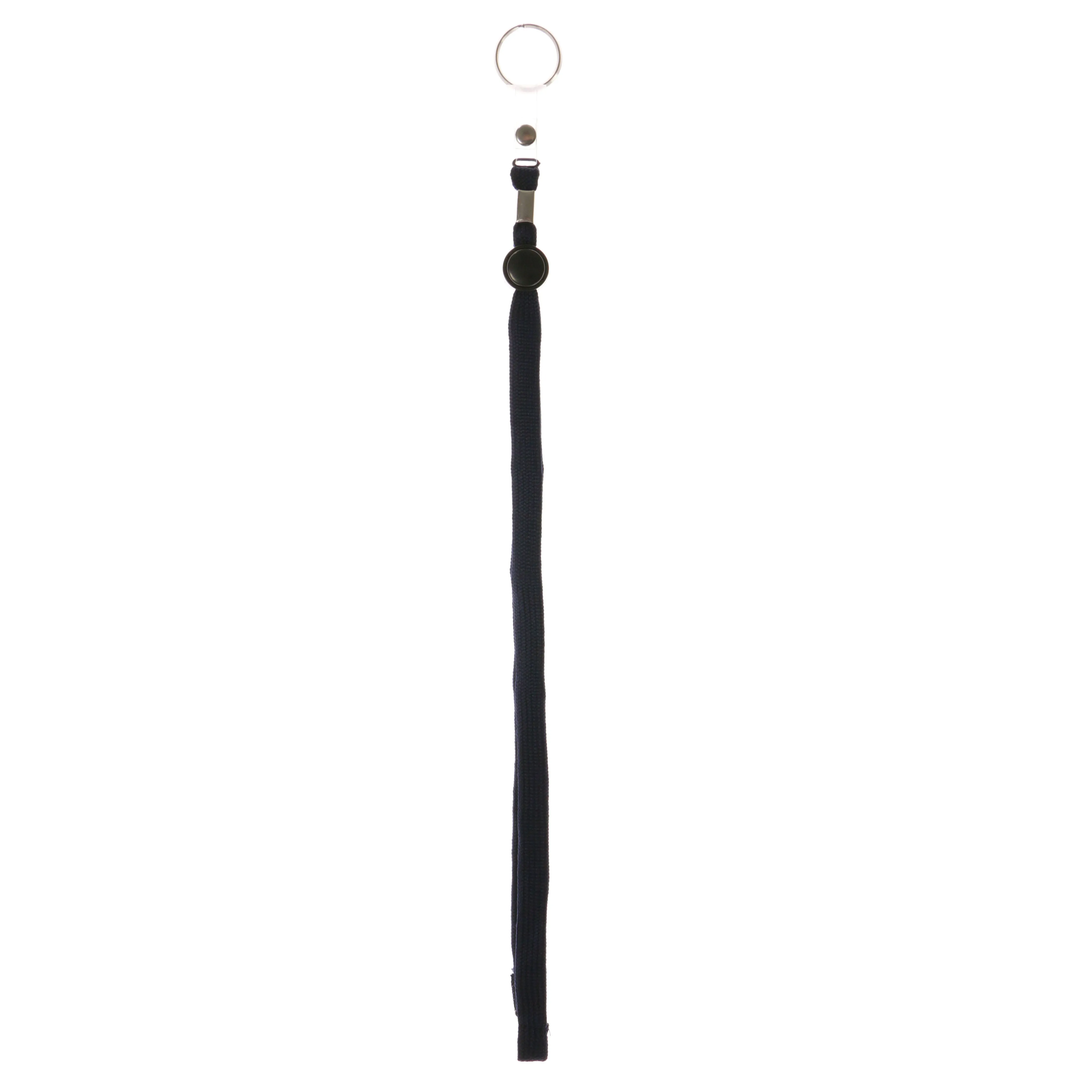 Blue & Black Colored Fabric Lanyard-Keychain #24