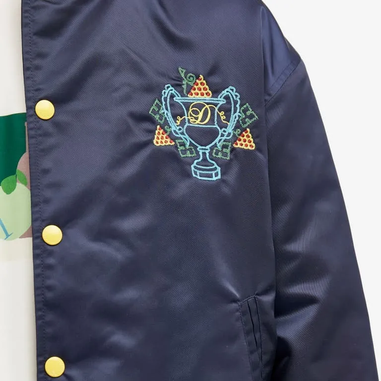 Bomber jacket Drole De Monsieur Embroidered, dark blue
