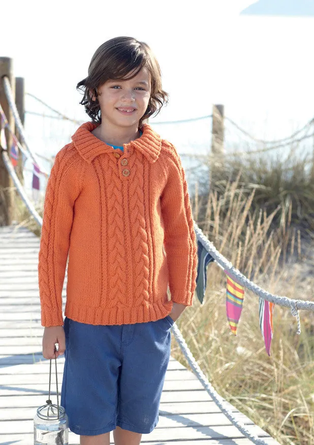 Boys Cable Sweaters in Sirdar Supersoft Aran (2455)