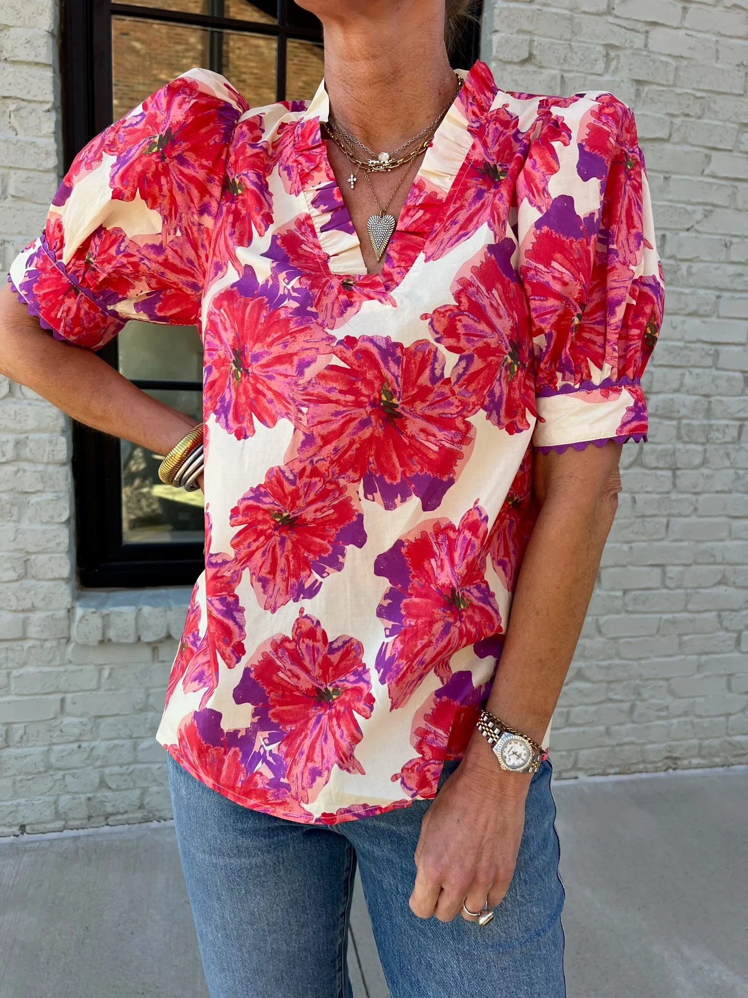 Bursting Florals Blouse