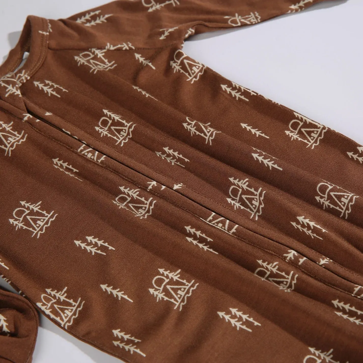 Cabin in Woods Zip Romper