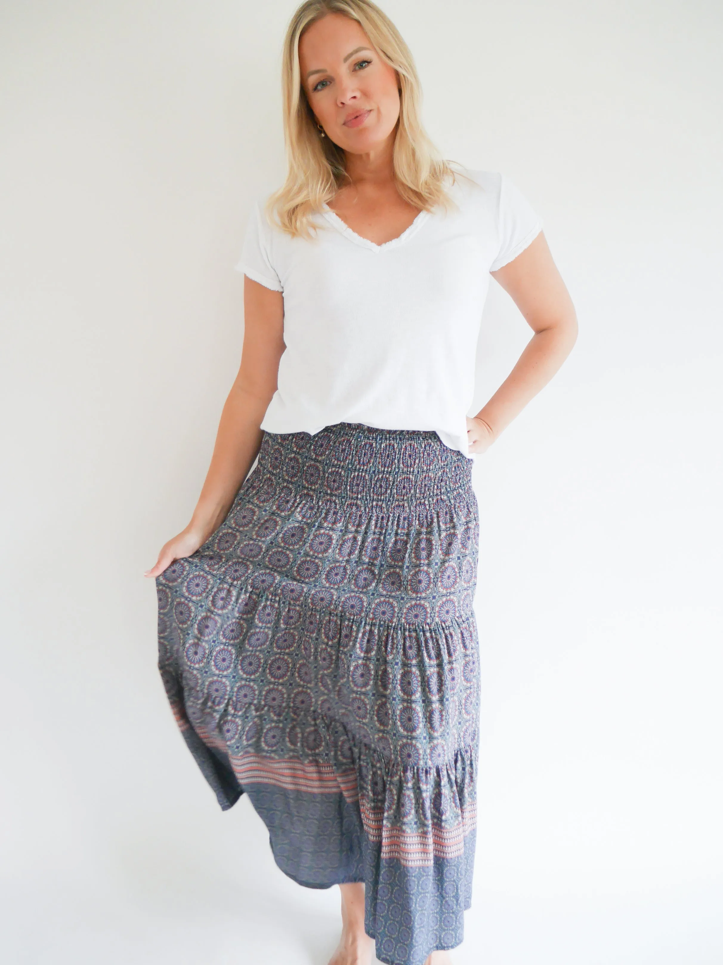 Carrie Skirt Dress Blue