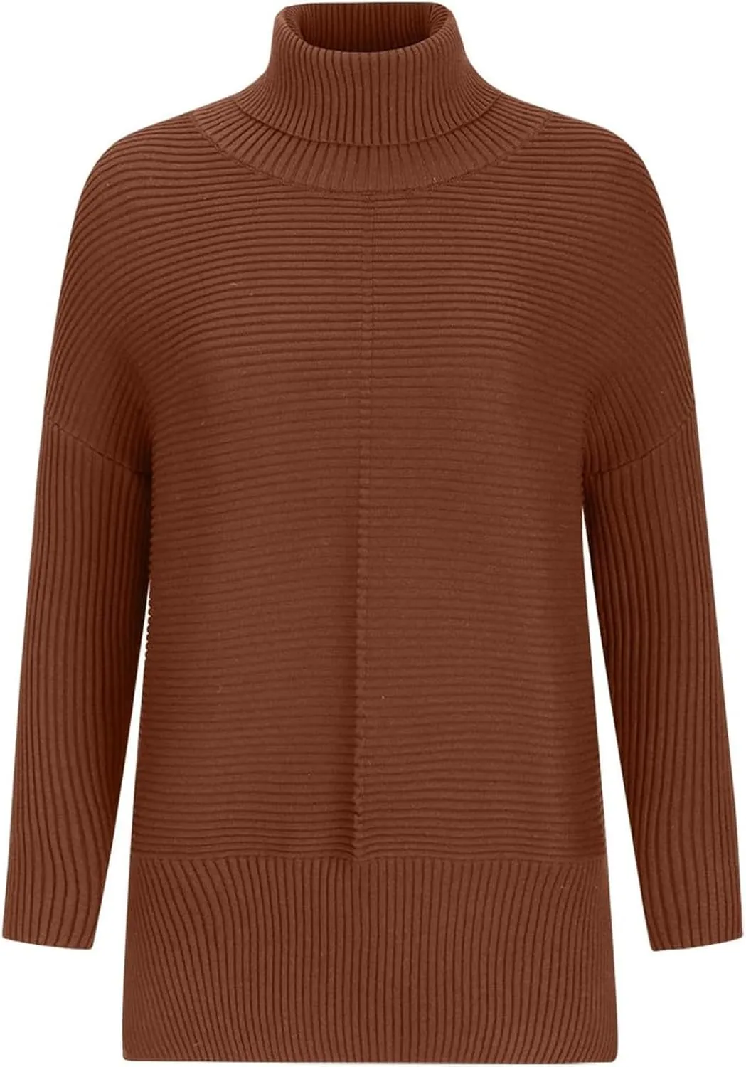 ChicCrate Women's Oversized Turtleneck Sweaters Casual Long Sleeve Tunic Sweater Chunky Knit Pullover Tops Blouse