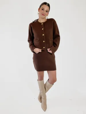 Chocolate Knit Cardigan