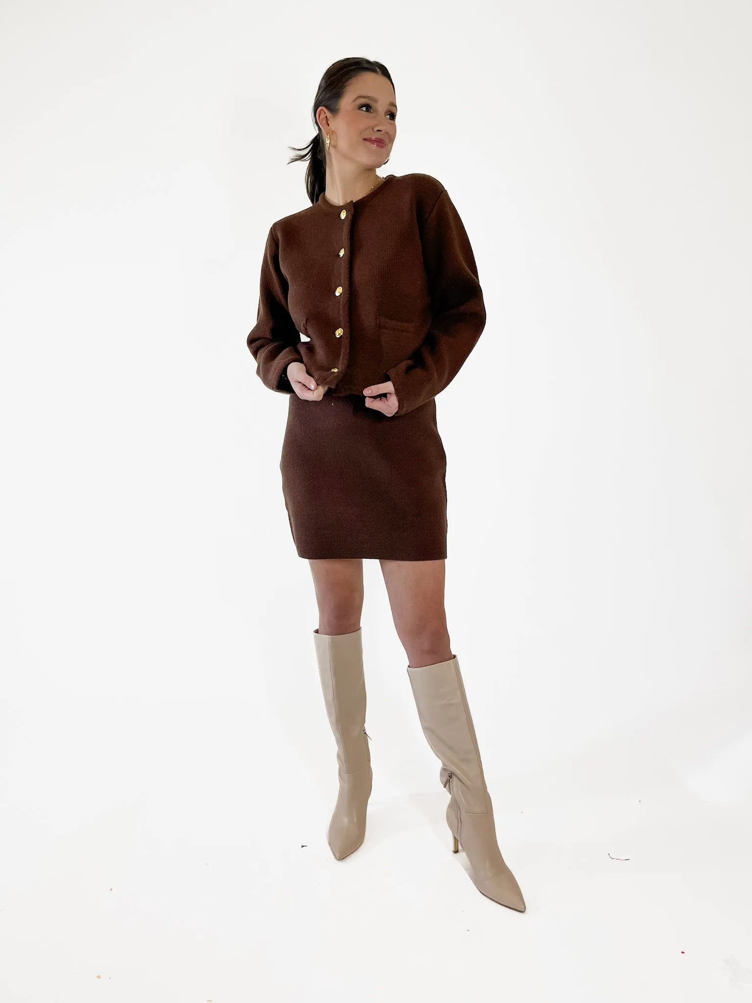 Chocolate Knit Cardigan