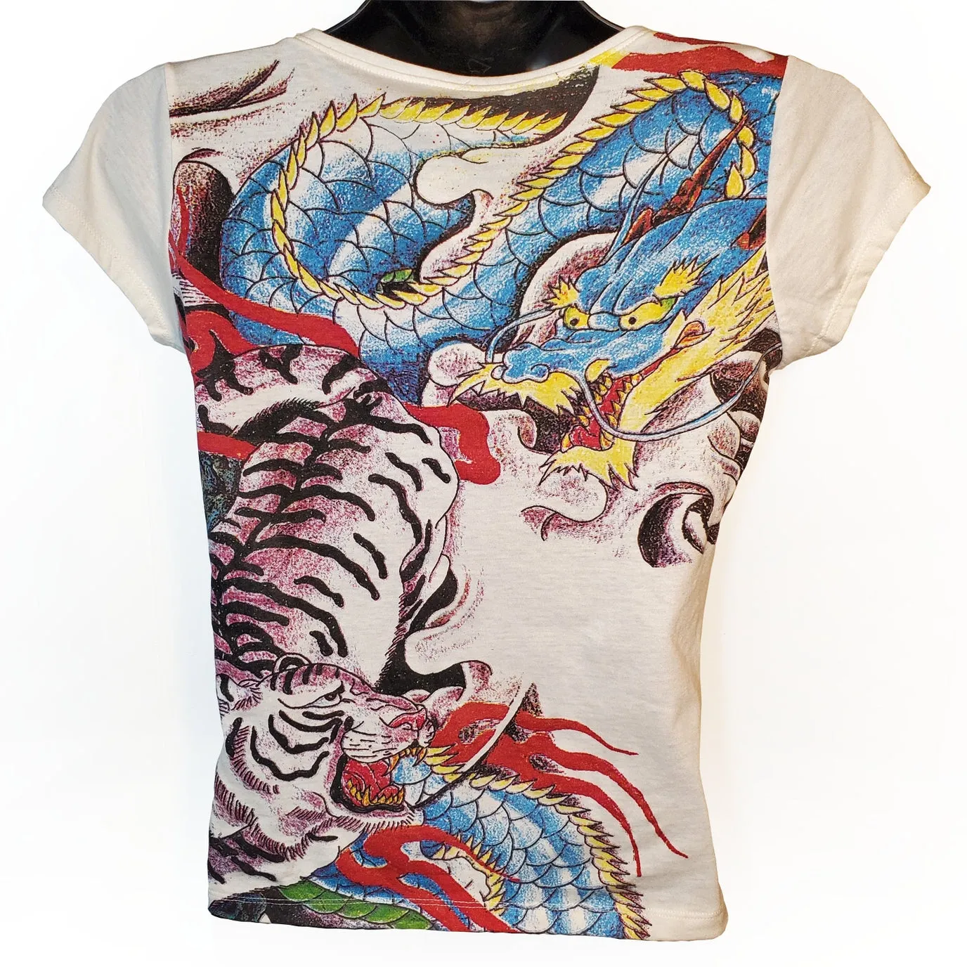 Colorful Tiger & Dragon T-Shirt