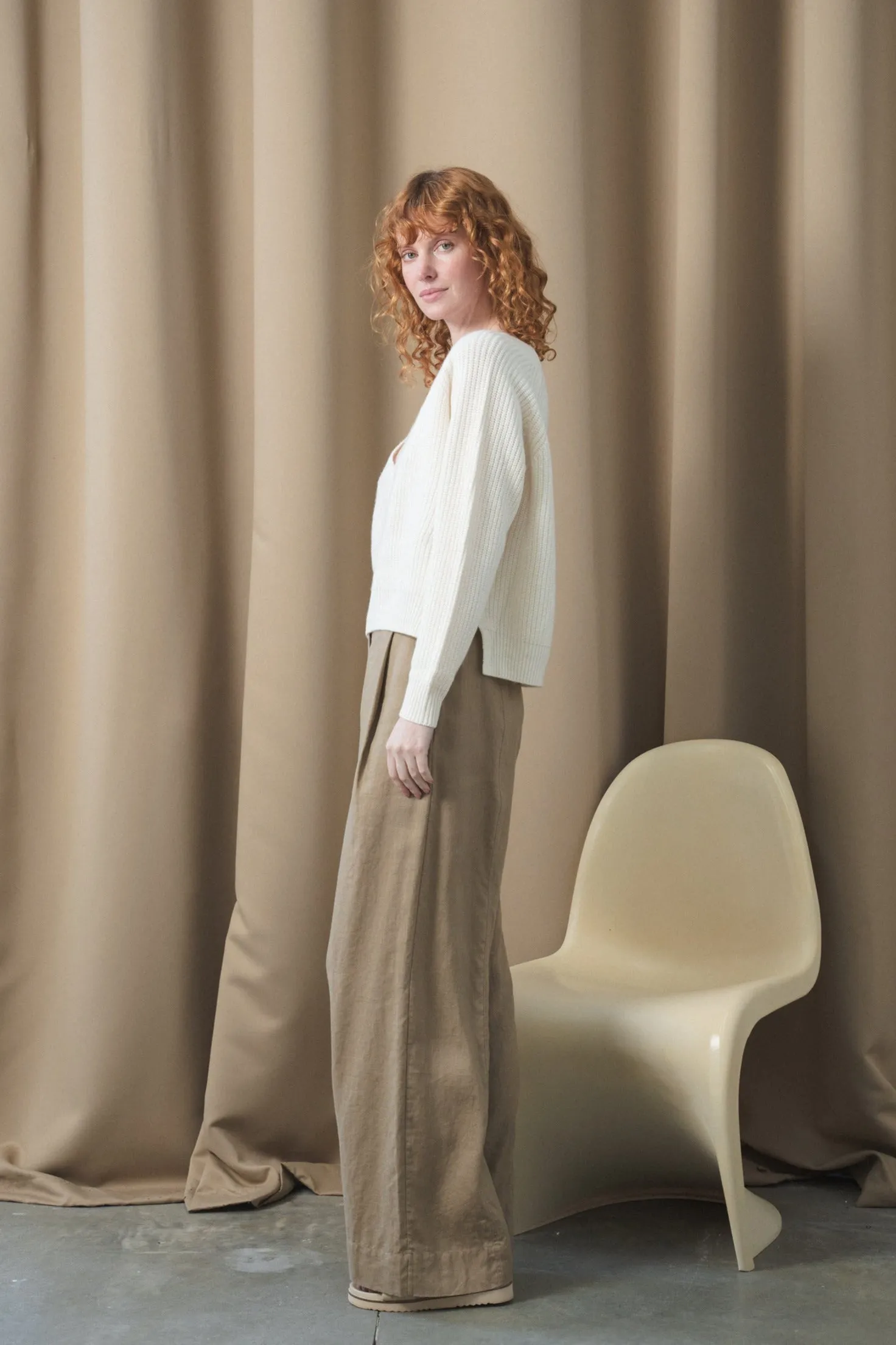 CORA IVORY MERINO KNIT
