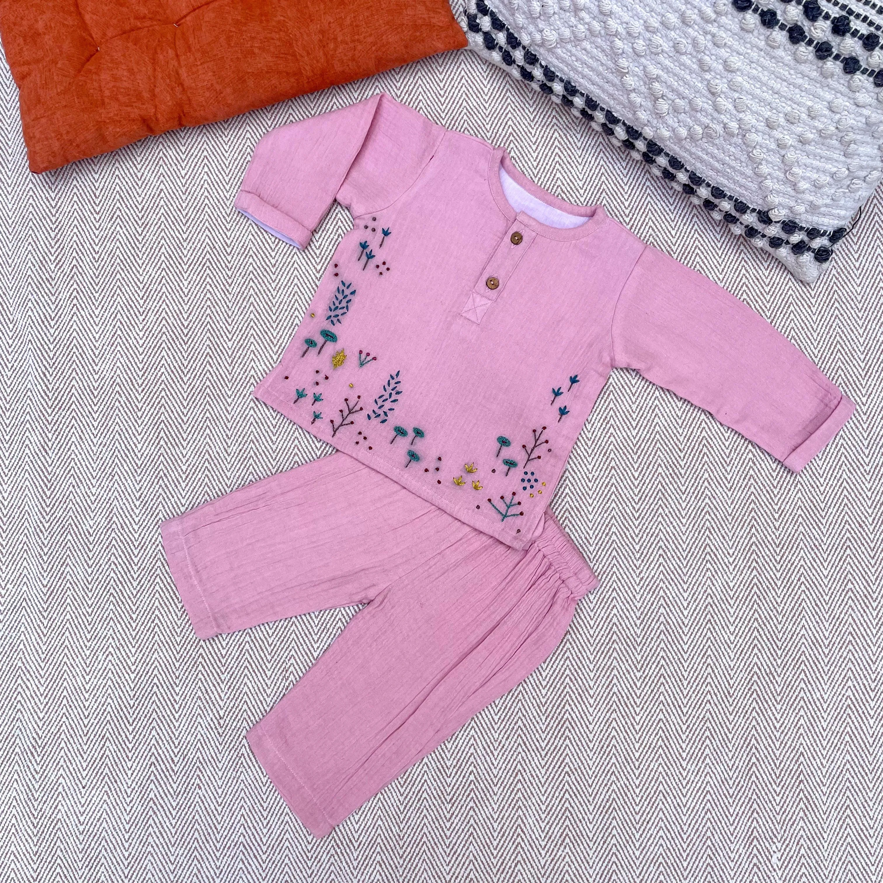 Crinkled muslin Autumn Co-ord