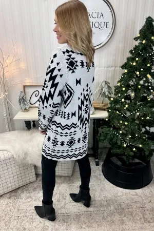ELORA AZTEC CARDIGAN (CURVE)