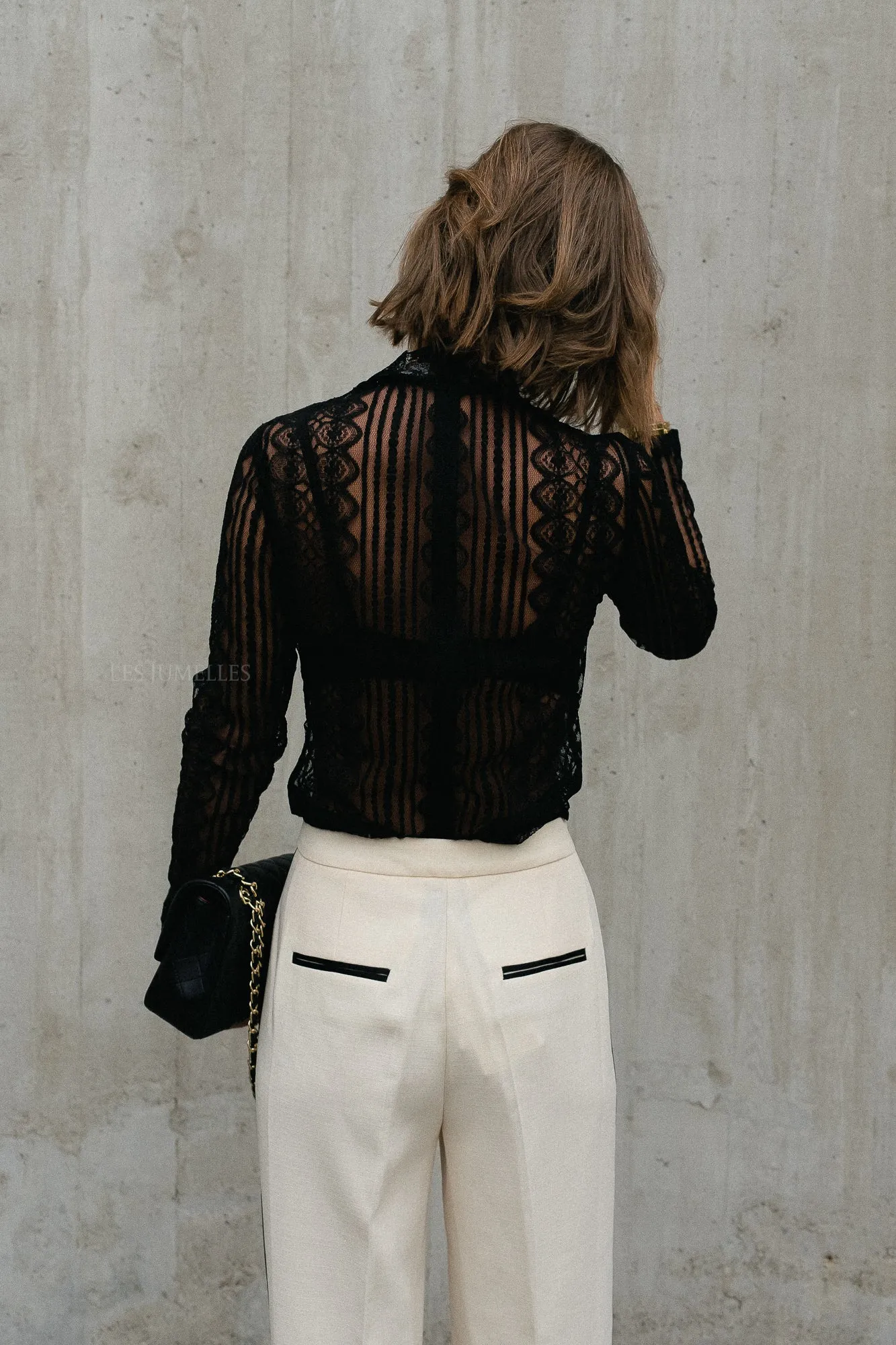 Fei lace top black
