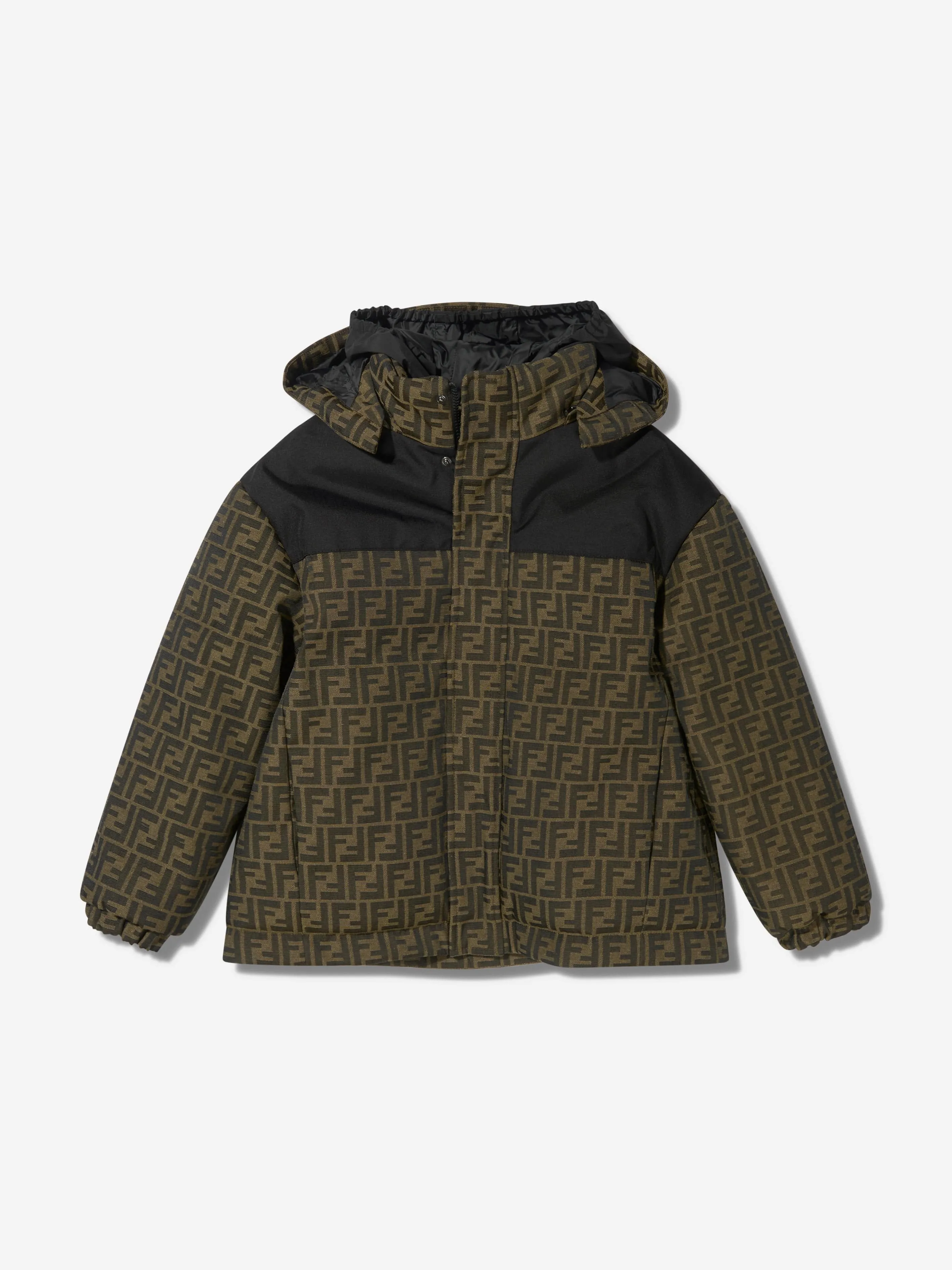 Fendi Kids FF Logo Ski Jacket
