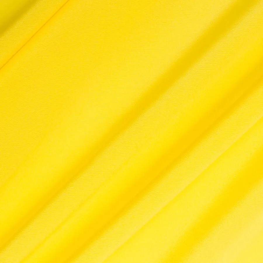 Fluorescent Yellow Silk Crêpe de Chine