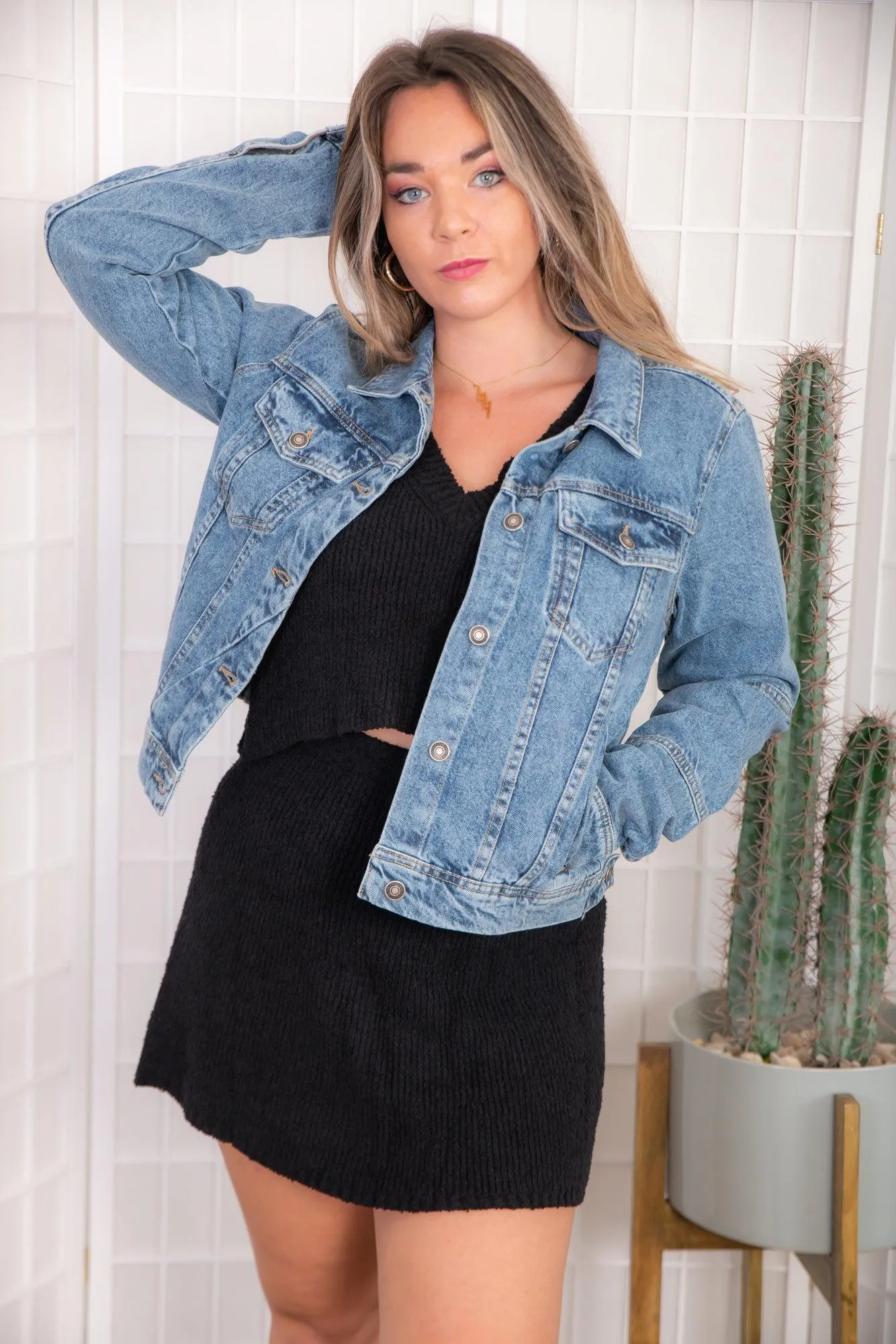 Free People Rumors Denim Jacket