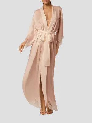 Giselle Long Robe in Blush