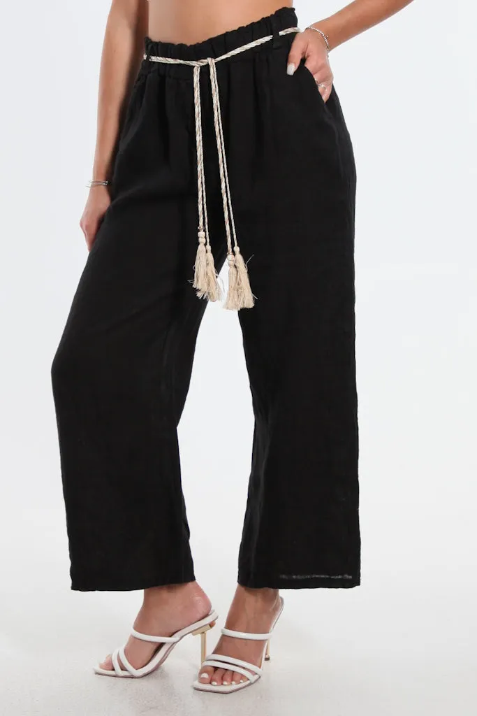Gracy Linen Pull On Pant (PL181)