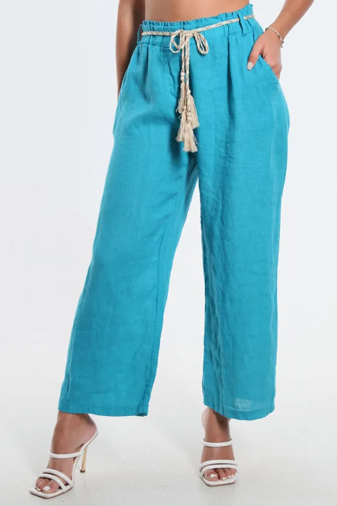 Gracy Linen Pull On Pant (PL181)