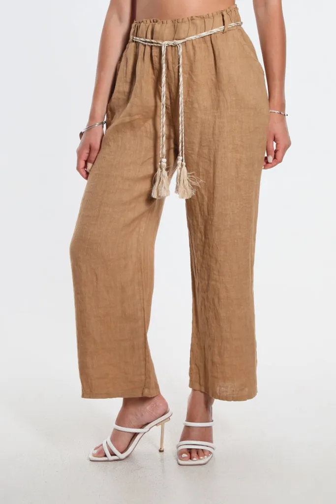 Gracy Linen Pull On Pant (PL181)