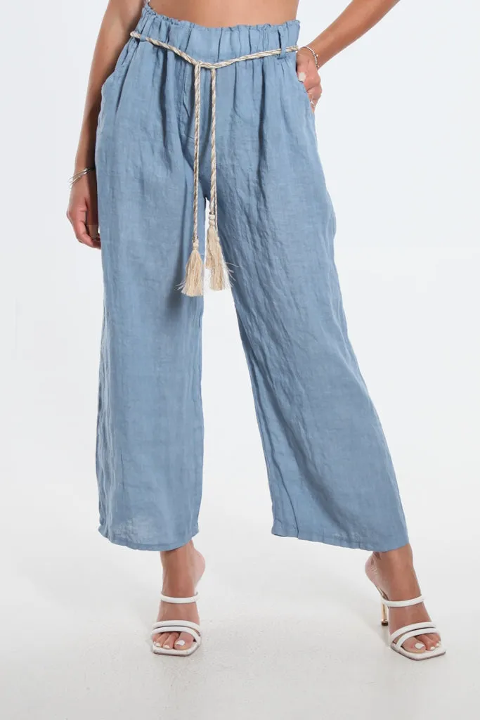 Gracy Linen Pull On Pant (PL181)