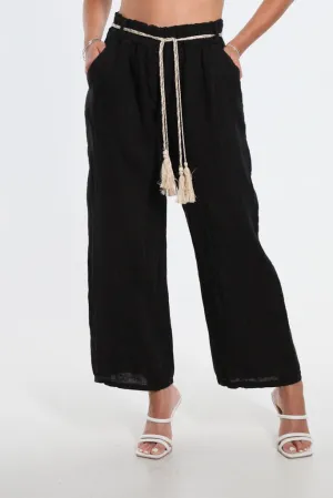 Gracy Linen Pull On Pant (PL181)