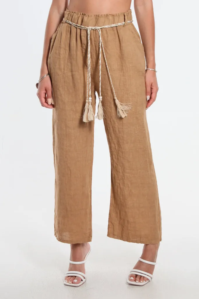 Gracy Linen Pull On Pant (PL181)