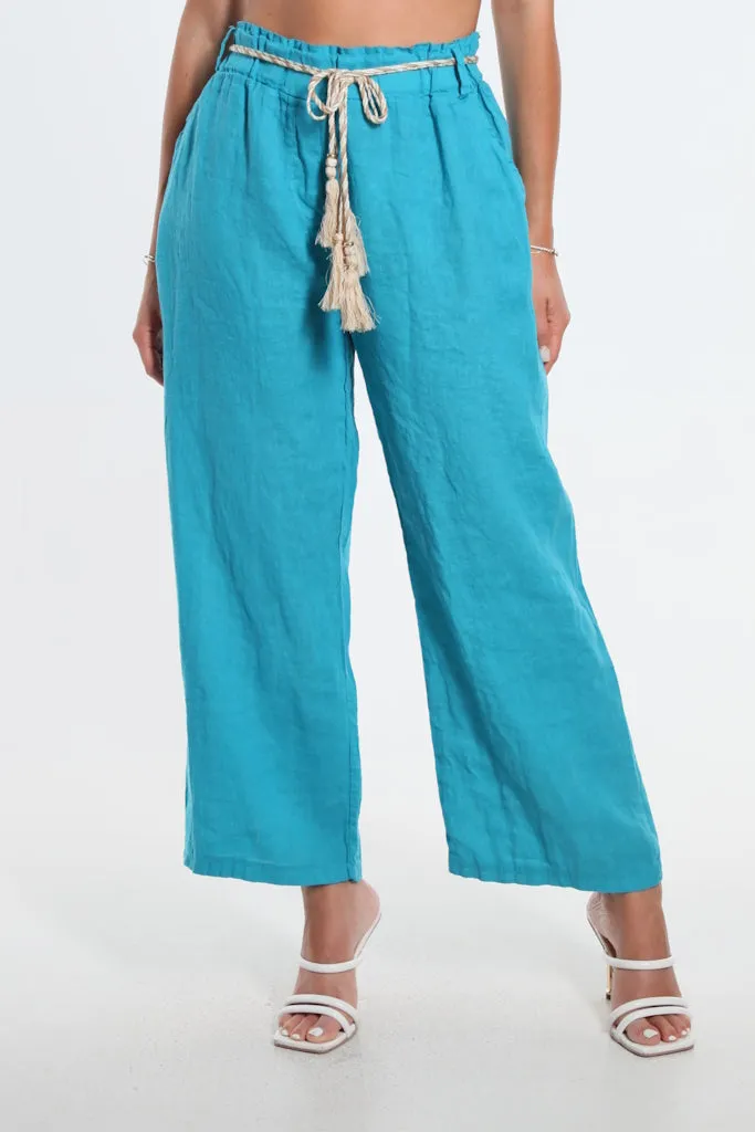 Gracy Linen Pull On Pant (PL181)