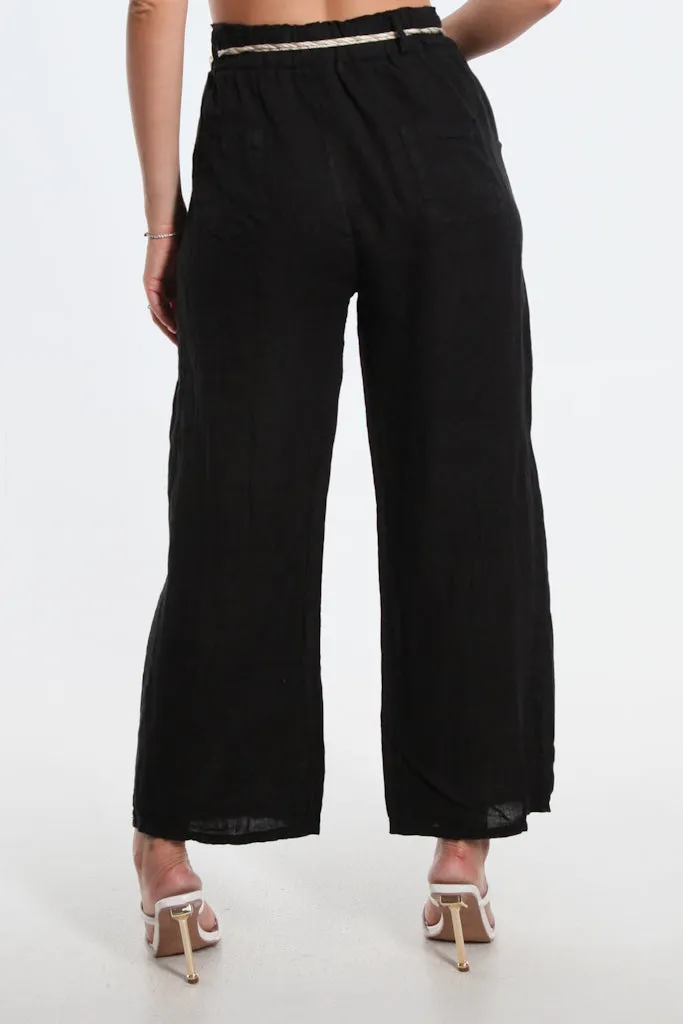 Gracy Linen Pull On Pant (PL181)