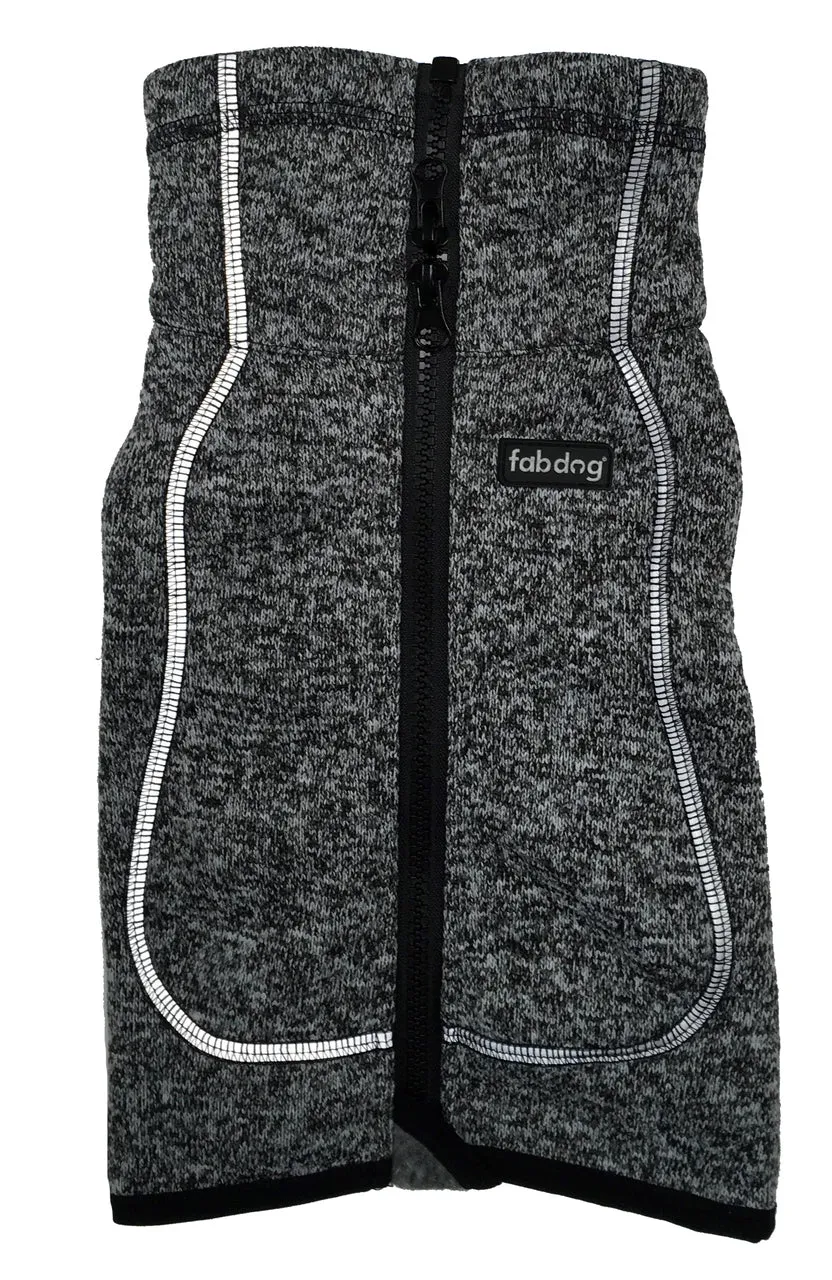 GREY FABSPORT ZIP-UP DOG COAT