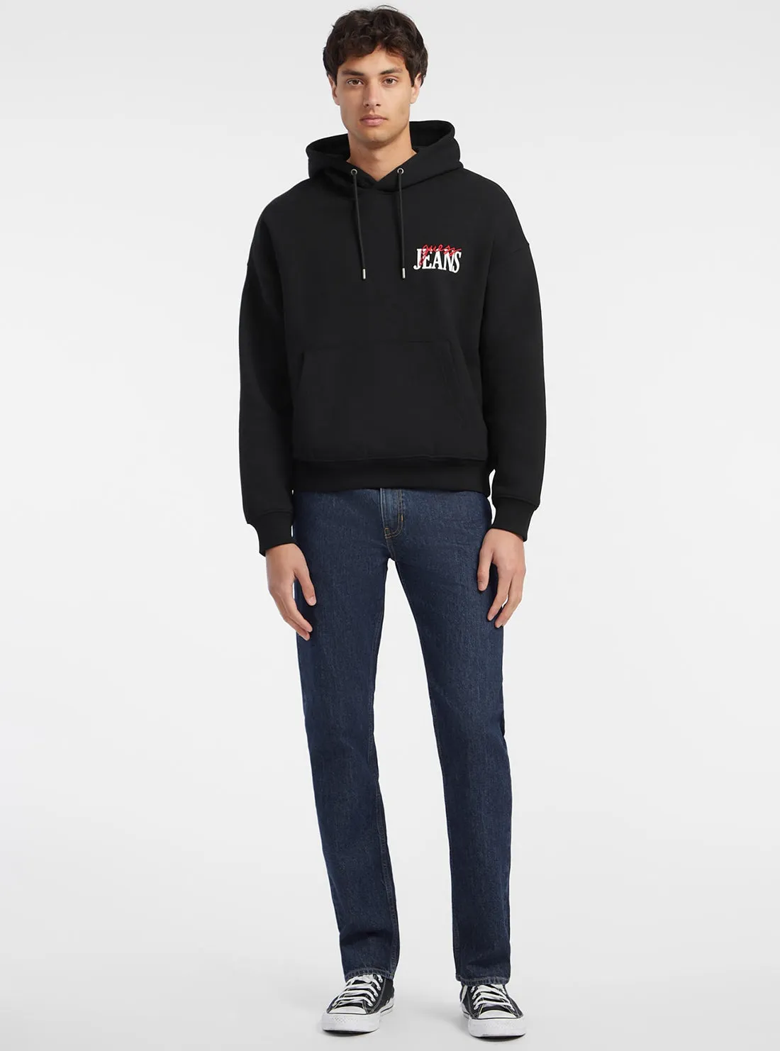 Guess Jeans Black Hoodie Jumper