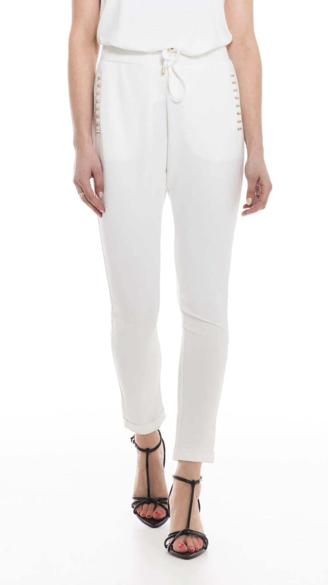 High-Rise Skinny Trousers