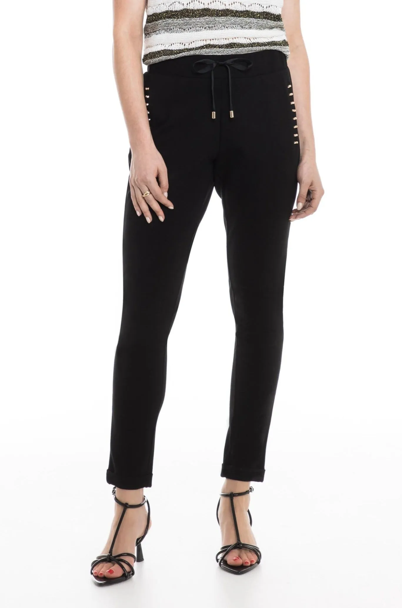 High-Rise Skinny Trousers