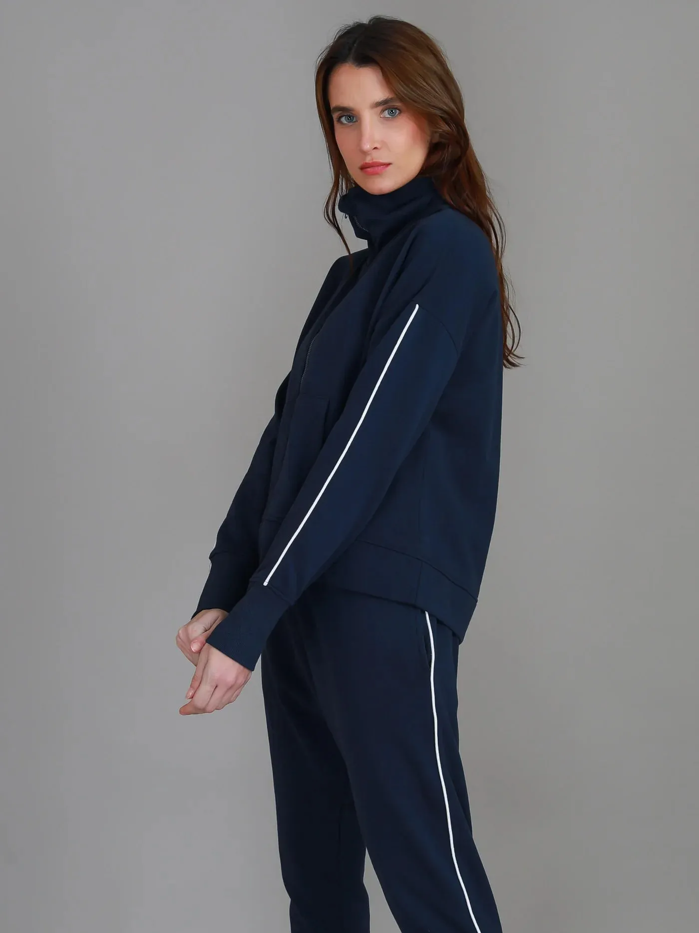 Ivy Side Stripe Jacket - Ink